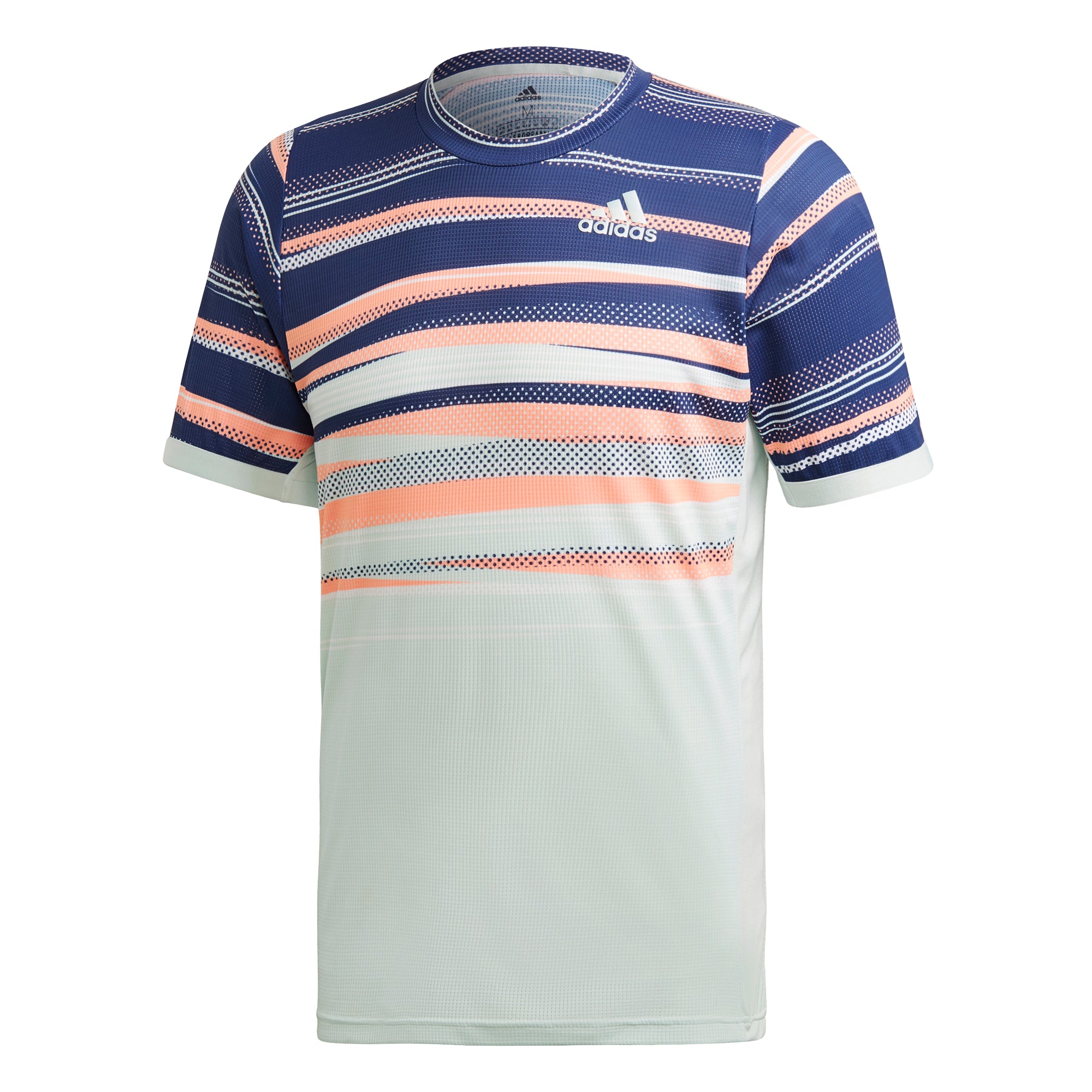 adidas Men's T shirt FreeLift HEAT.RDY   Dash Green / Tech Indigo FK0803