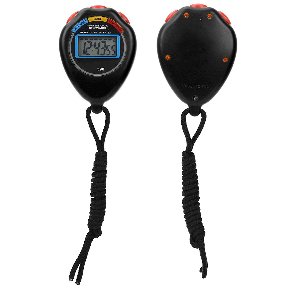Professional Digital Stopwatch Timer - Sports Stopwatch with Large Display for Racing, Running, Swimming | Track Workouts, Training Sessions & Competition Timing