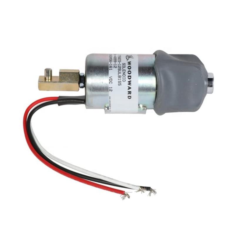 12V Shutoff Solenoid Valve 139321 Replacement for Skyjack Lift & Kubota Engine D722 D902 - Heavy Duty Fuel Cut Off Solenoid for Construction Equipment & Forklifts