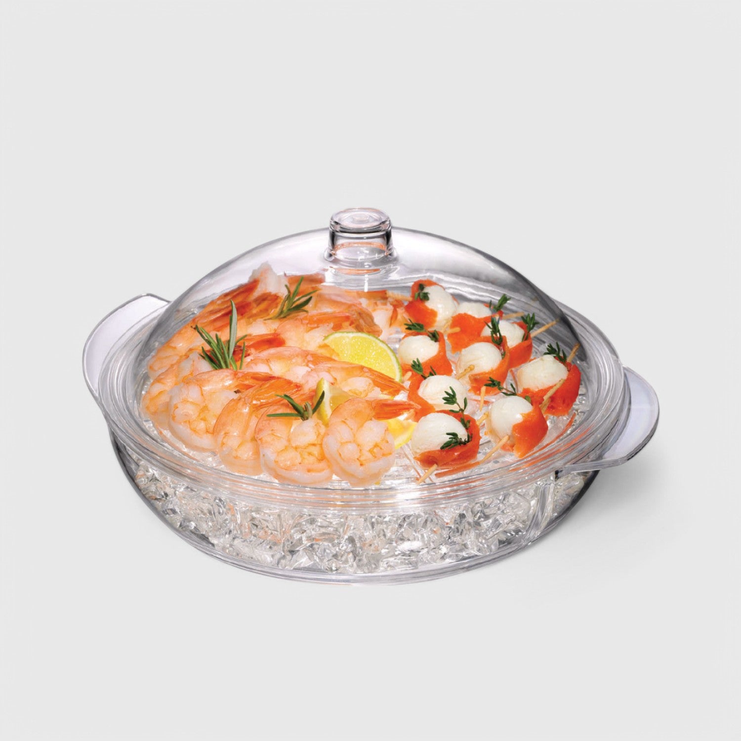 Clear Acrylic Serving Platter with Lid - Perfect for Charcuterie, Cheese, and Dessert Display at Parties, Weddings, and Events