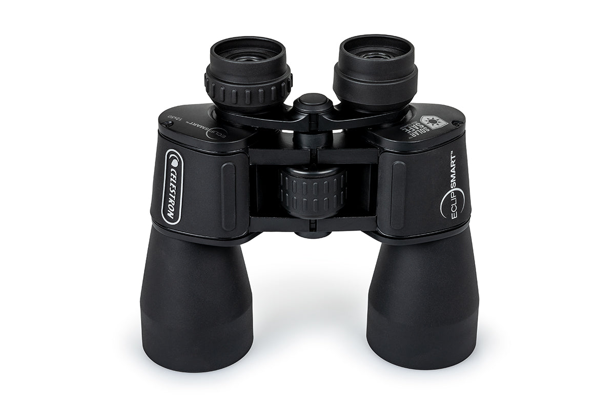 EclipSmart 12X50mm Porro Prism Solar Binoculars - Used Astronomy Gear for Solar Eclipse Viewing, Bird Watching & Outdoor Adventures