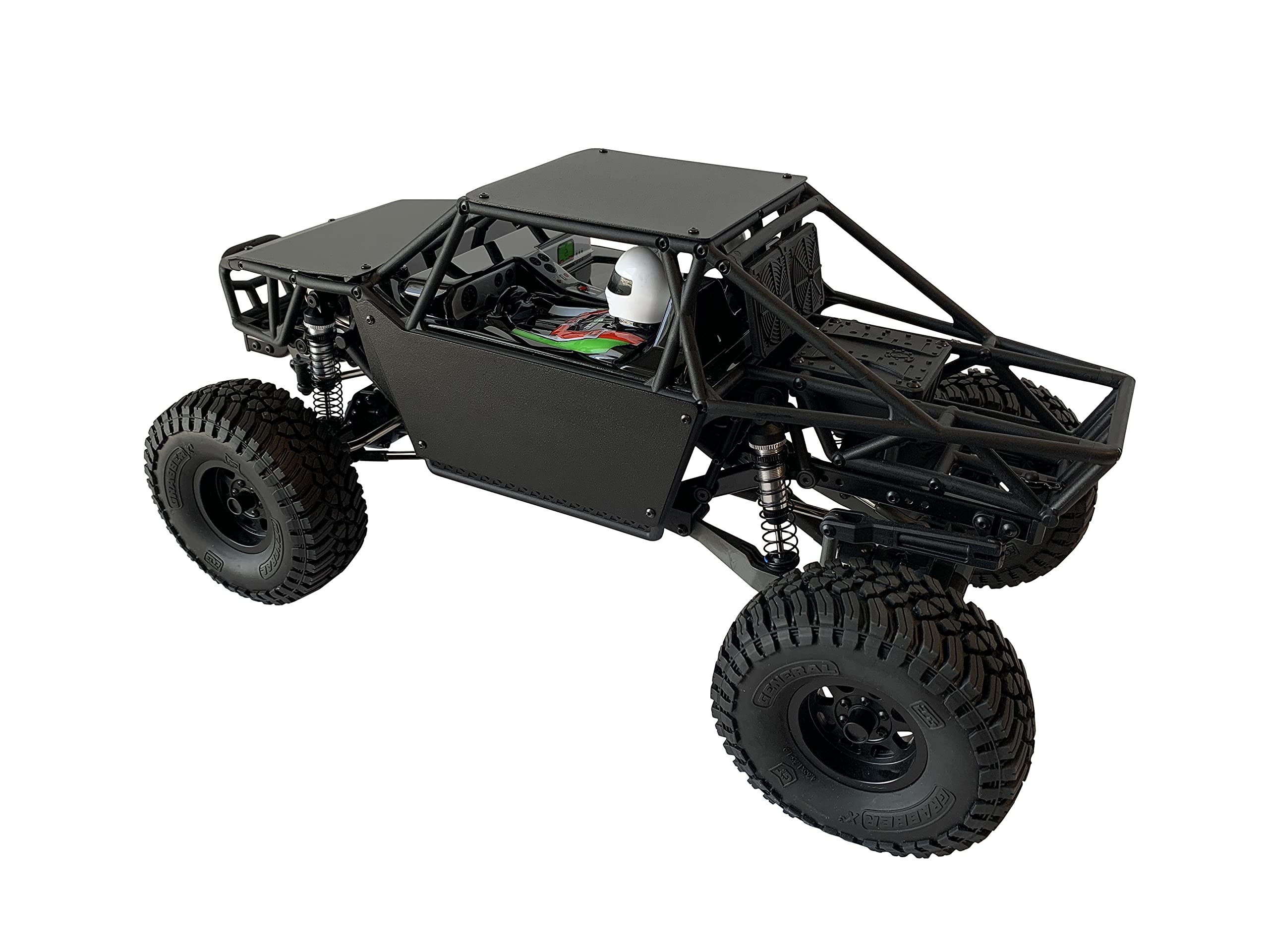 Black Aluminum Body Panel Kit for Element RC Gatekeeper - Durable Off-Road Upgrade for Crawling & Trail Adventures