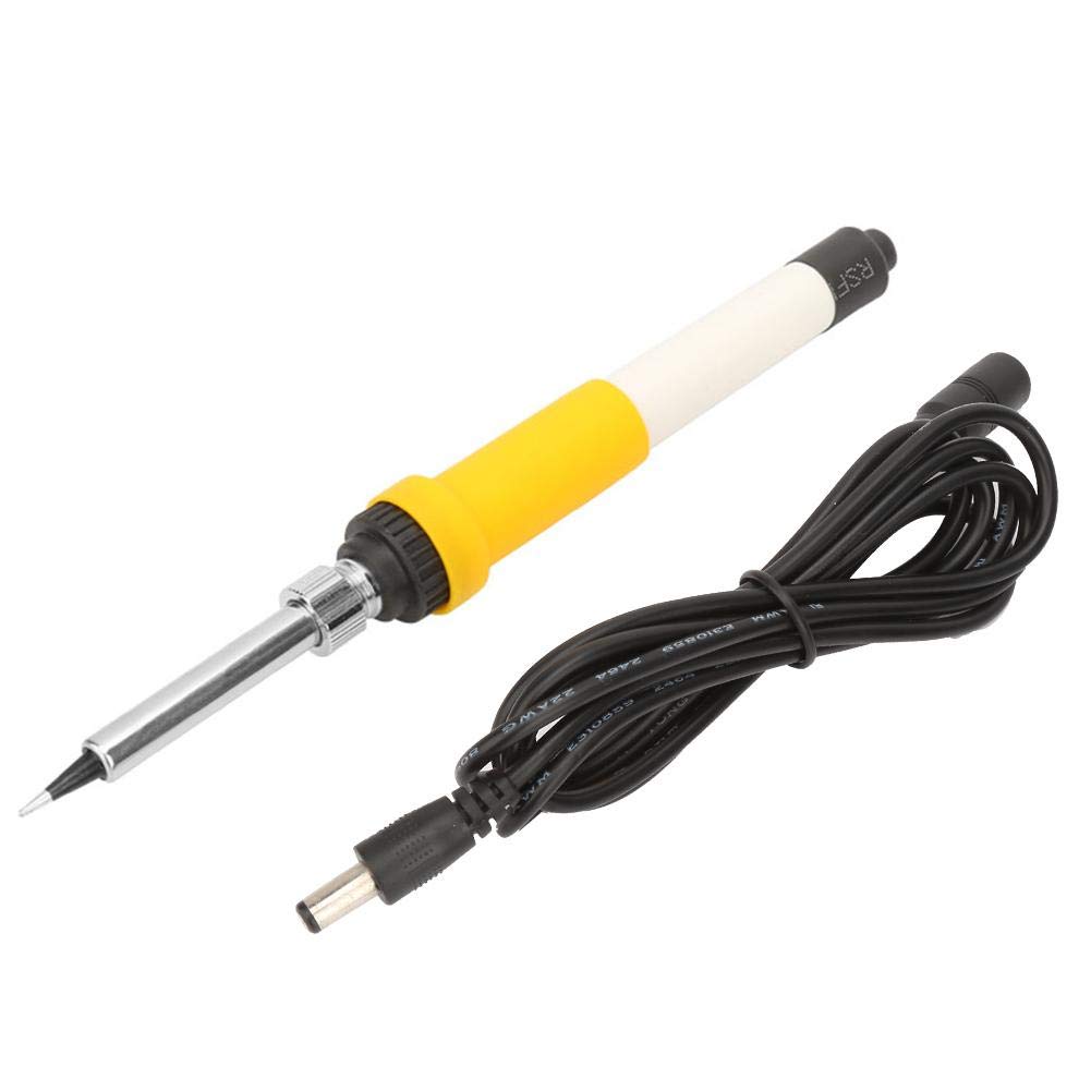 60W Electric Soldering Iron Kit - 12V DC Soldering Iron with Power Connector for DIY, PCB Repair & SMD Work | Perfect for Electronics Hobbyists & Professional Circuit Board Repairs