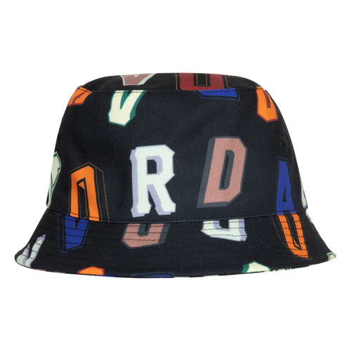 Jordan Kids' Signature Bucket Hat for Boys & Girls - Adjustable Sun Hat for Outdoor Sports, Beach, Hiking - Black Cotton Baseball Cap