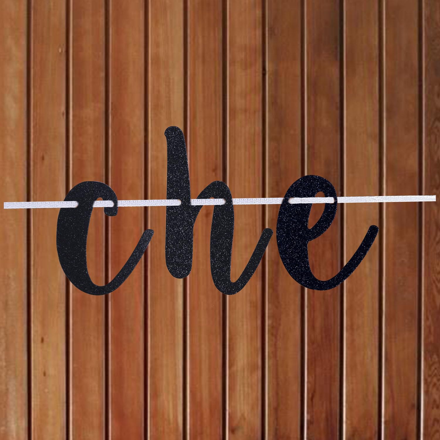 Happy 40th Birthday Banner & 40th Anniversary Decor - Black Paper Sign with Pre-Strung Hanging - Perfect for Milestone Birthday Parties & Wedding Anniversary Celebrations
