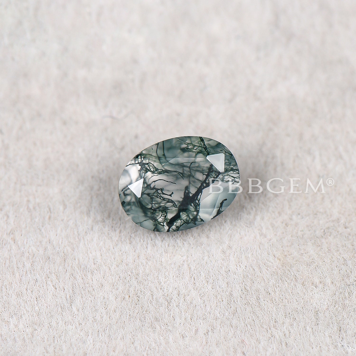 Oval Cut Natural Moss Agate Faceted Gemstones - Wholesale Bulk Lot for Jewelry Making, Wire Wrapping & DIY Crafts - Perfect for Rings, Necklaces & Earrings
