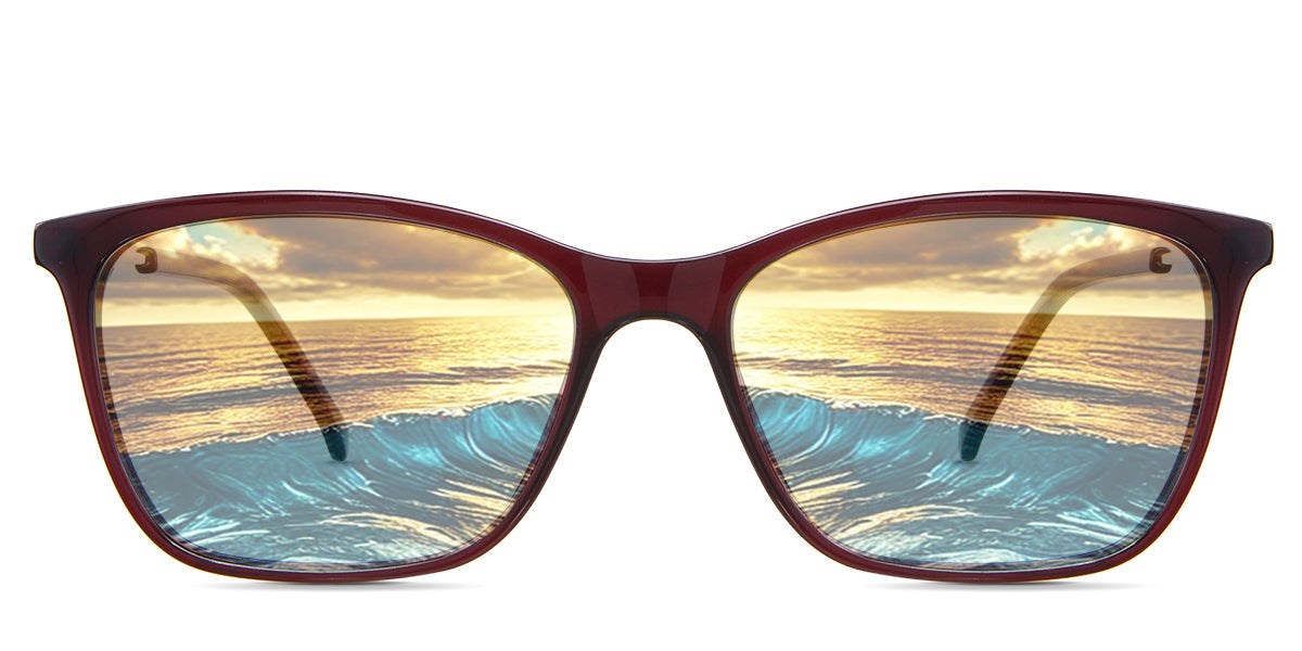 ELLE Women's Prescription Tinted Glasses - Stylish & UV Protection for Work, Driving & Outdoor Activities