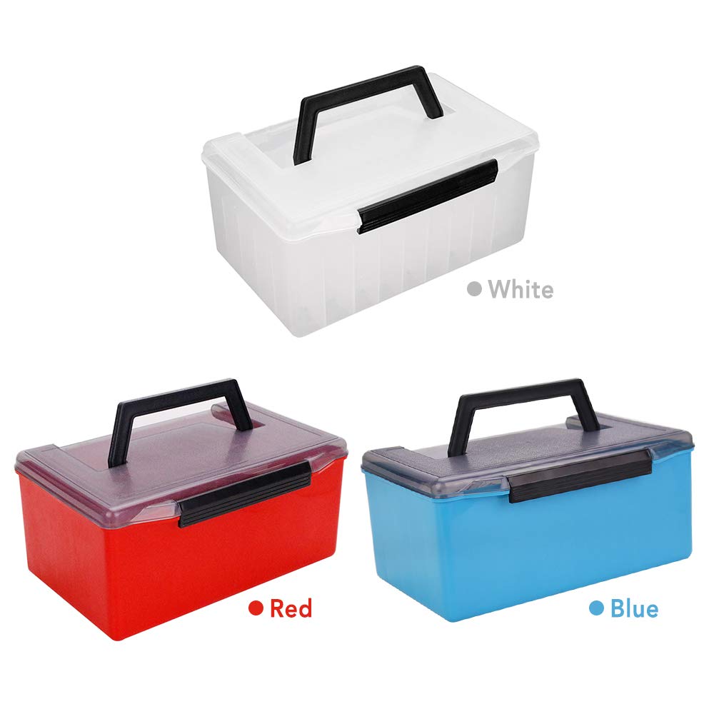 ERYUE PVC Fishing Tackle Box - Waterproof Bait and Gear Storage Organizer for Lures, Hooks, and Fishing Accessories | Perfect for Freshwater, Saltwater, and Ice Fishing Trips