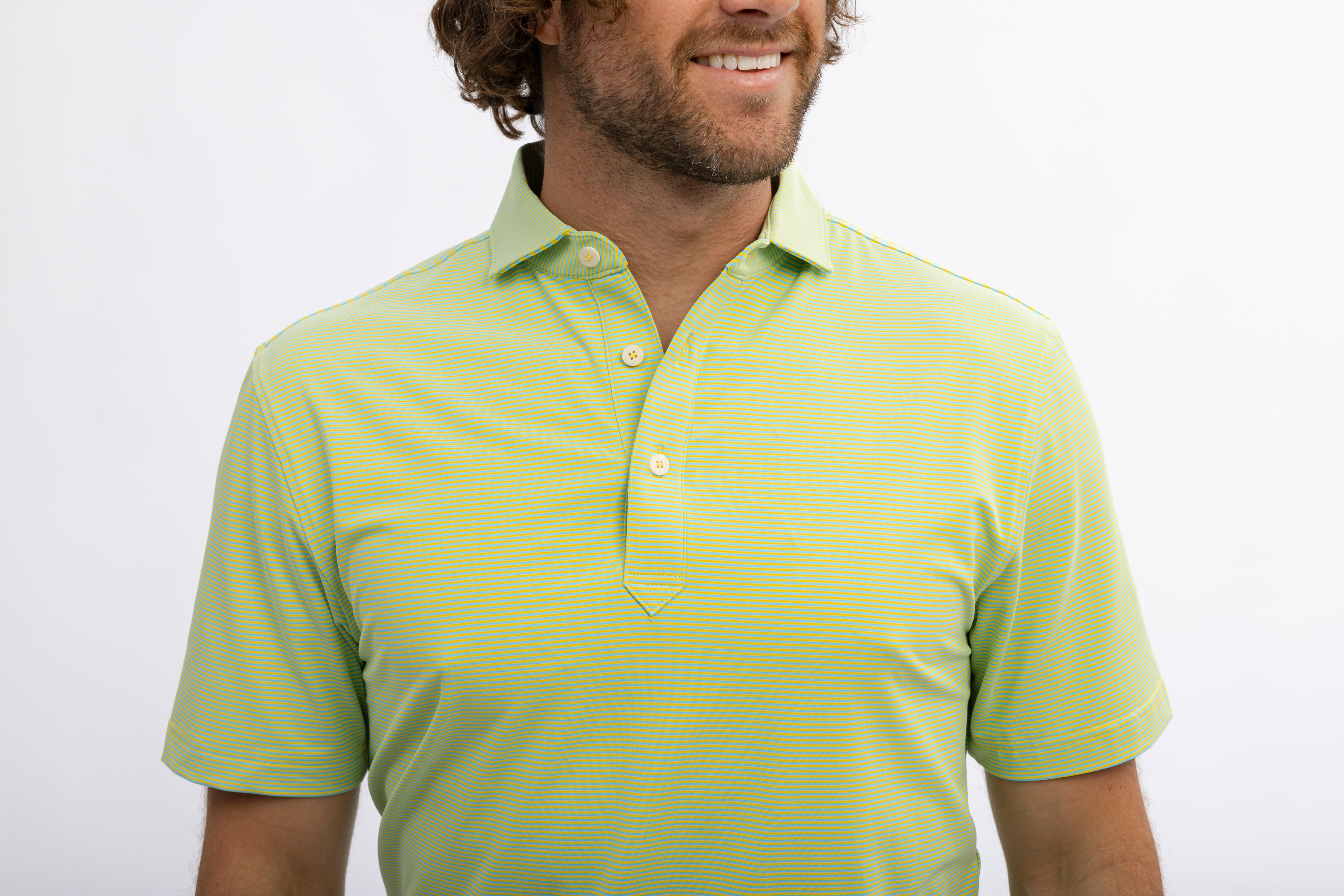 Kershaw Stripe Polo Shirt for Men - Comfortable Cotton Knit Casual Wear - Perfect for Office, Golf & Outdoor Activities