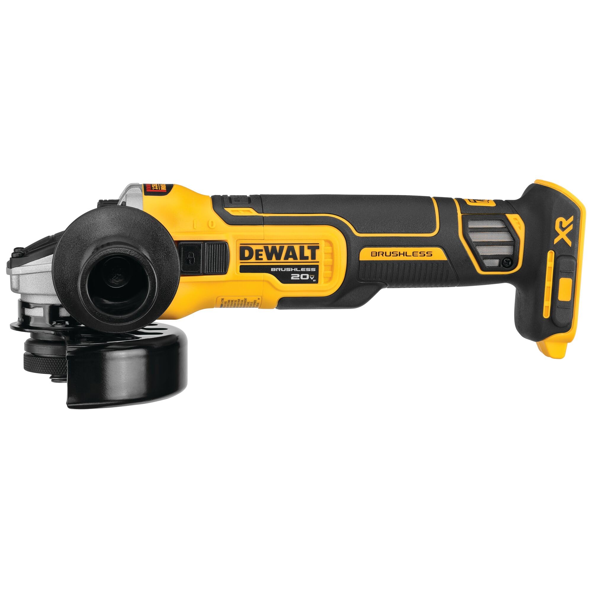 DEWALT 20V MAX* XR 4-1/2-Inch Cordless Angle Grinder with Kickback Brake & Slide Switch - Tool Only (DCG405B) - Perfect for Metal Cutting, Grinding & DIY Projects