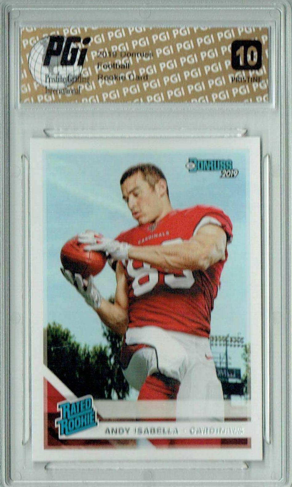 Andy Isabella 2019 Donruss #326 PRISTINE Rookie Football Card PGI 10 - Unsigned College Collectible for NFL Fans & Sports Memorabilia Enthusiasts - Perfect for Display, Trading, and Investment