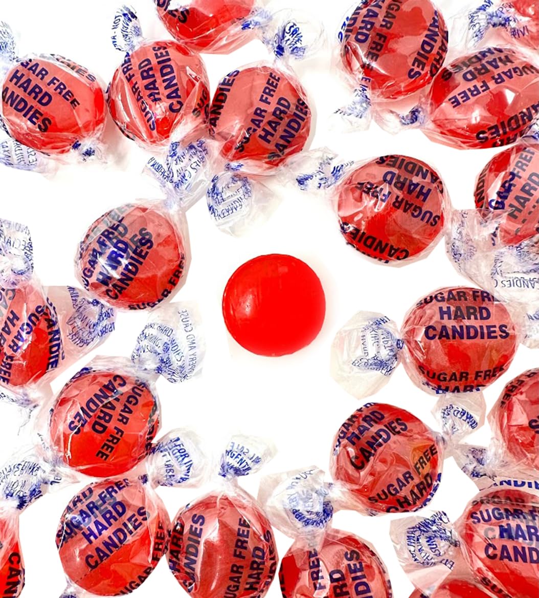 Sugar-Free Cinnamon Discs Hard Candy by SweetGourmet | 1lb Bulk Pack | Perfect for Keto Diet, Office Snacks & Holiday Treats