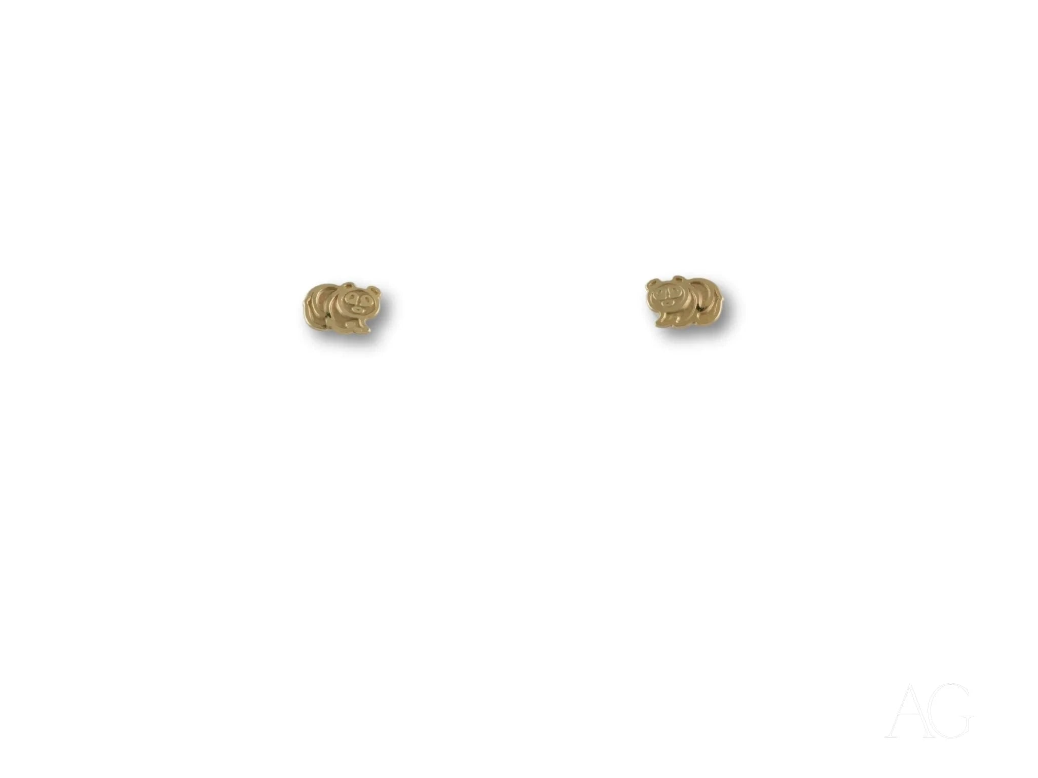 Playful Piglet Stud Earrings - 18K Gold Plated Cute Animal Jewelry for Women - Perfect Gift for Animal Lovers, Birthday & Everyday Wear