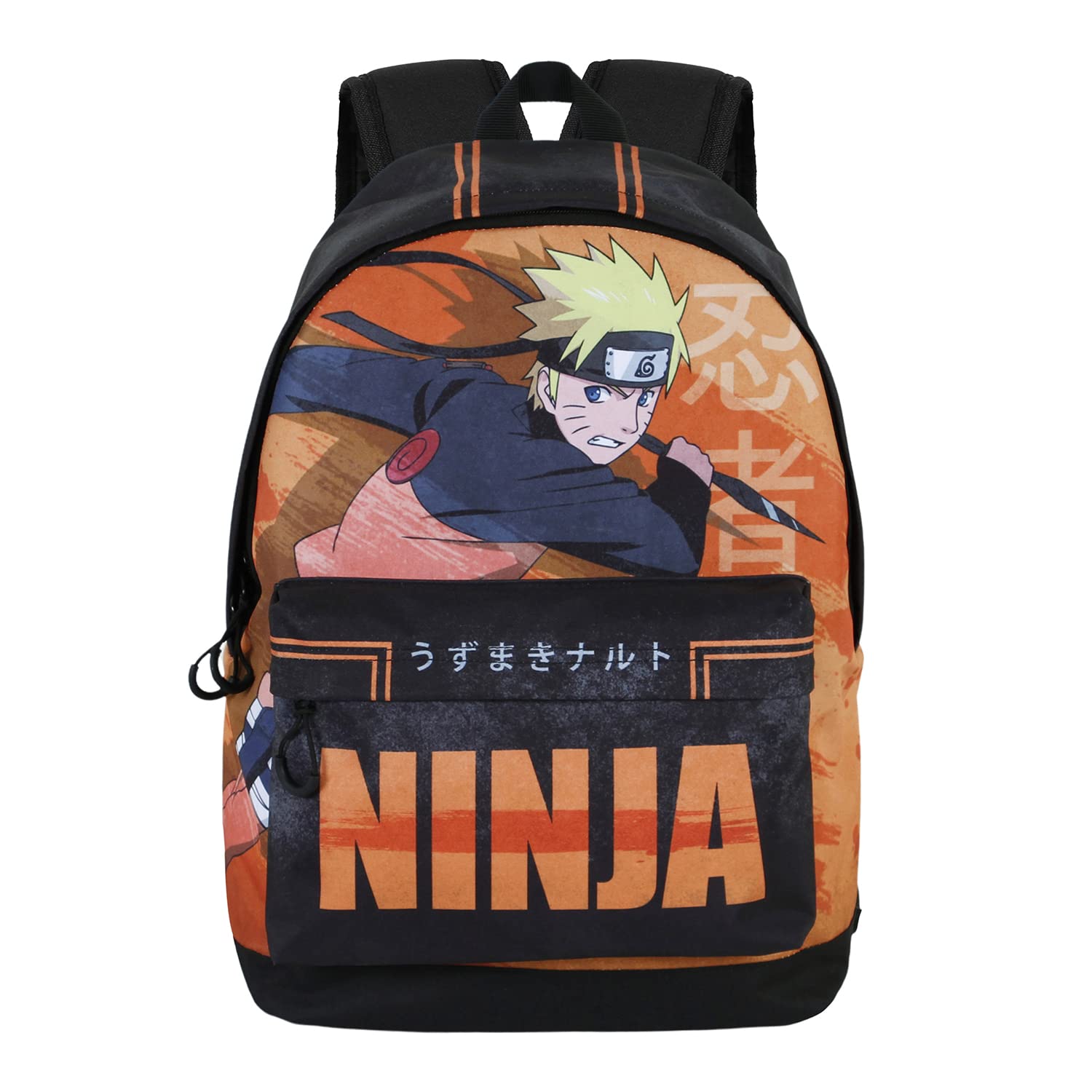 Naruto Ninja Backpack HS FAN 2.0 - Anime Cosplay Orange School Bag for Kids & Adults - Perfect for Anime Conventions, School, Travel & Daily Use