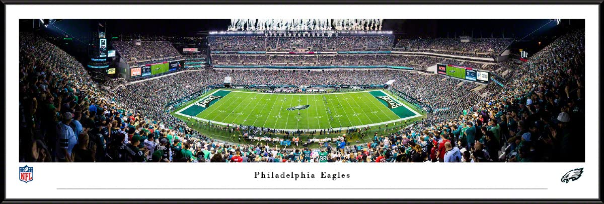 Philadelphia Eagles Panoramic Wall Posters - Premium NFL Team Decor by Blakeway Panoramas | Perfect for Game Rooms, Man Caves & Sports Fan Gifts