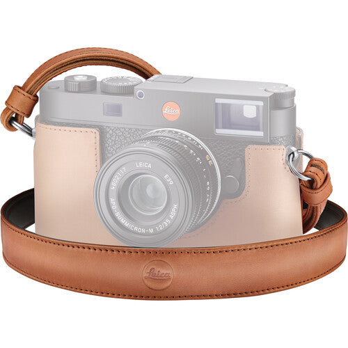 Leica Camera Strap - Genuine Leather Adjustable Shoulder Strap for Leica Cameras (Cognac) - Perfect for Travel, Street Photography & Everyday Use