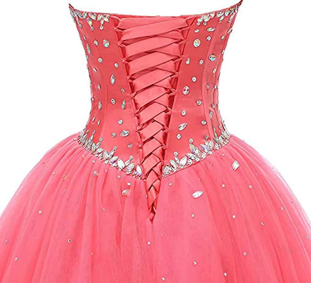 Elegant Sweetheart Neckline Ball Gown Tulle Quinceanera Dress for Women - Perfect for Prom, Homecoming, and Formal Occasions