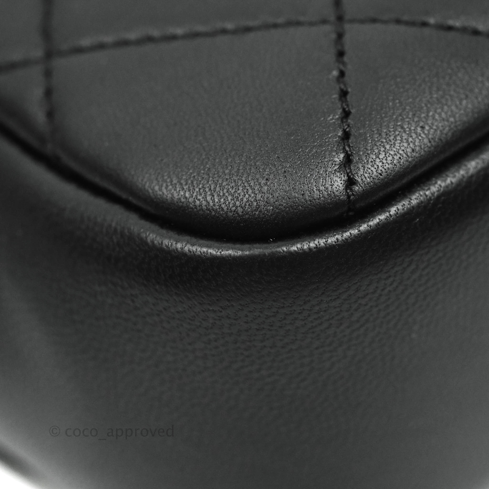 Chanel Circular Handle Flap Bag Black Lambskin with Aged Gold Hardware - Luxury Crossbody Purse for Women, Perfect for Evening Events & Date Nights