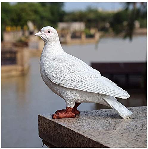 Resin Dove Animal Sculpture - Outdoor Patio Decor, Garden Statue, Lawn Ornament for Yard & Bird Lovers (Color: Black) - Perfect for Garden Decor, Wedding Centerpieces & Home Decoration