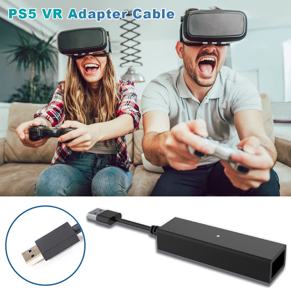 PS VR Mini Camera Adapter for PS5 & PS4 | PSVR to PS5 Converter Cable | Play VR Games on PlayStation 5 & 4 | Perfect for Virtual Reality Gaming & Streaming