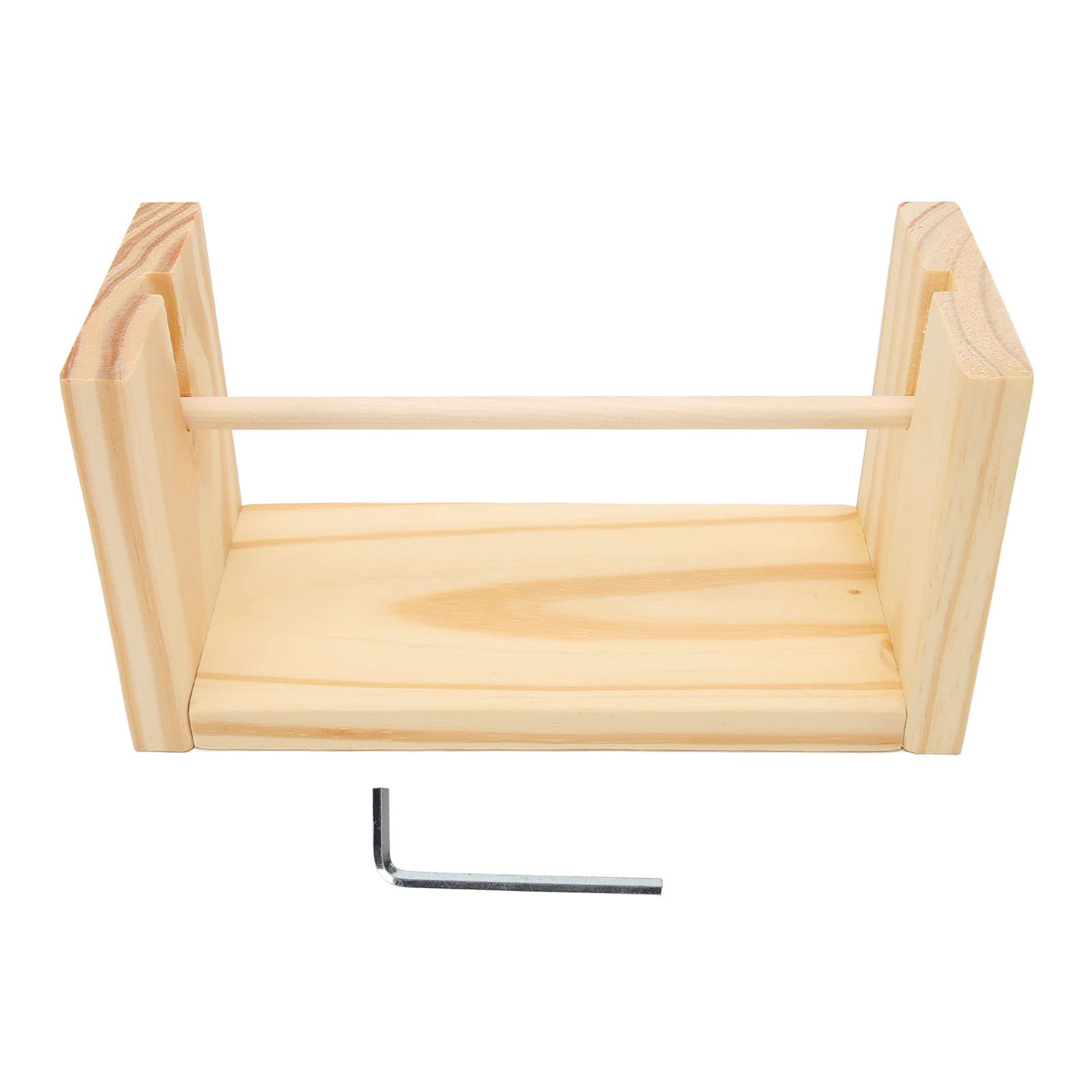 Premium Wooden Horizontal Yarn Holder - Tangle-Free Crochet & Knitting Yarn Stand for Smooth Sewing & Embroidery | Durable Craft Organizer for Efficient Crocheting, Knitting Projects at Home