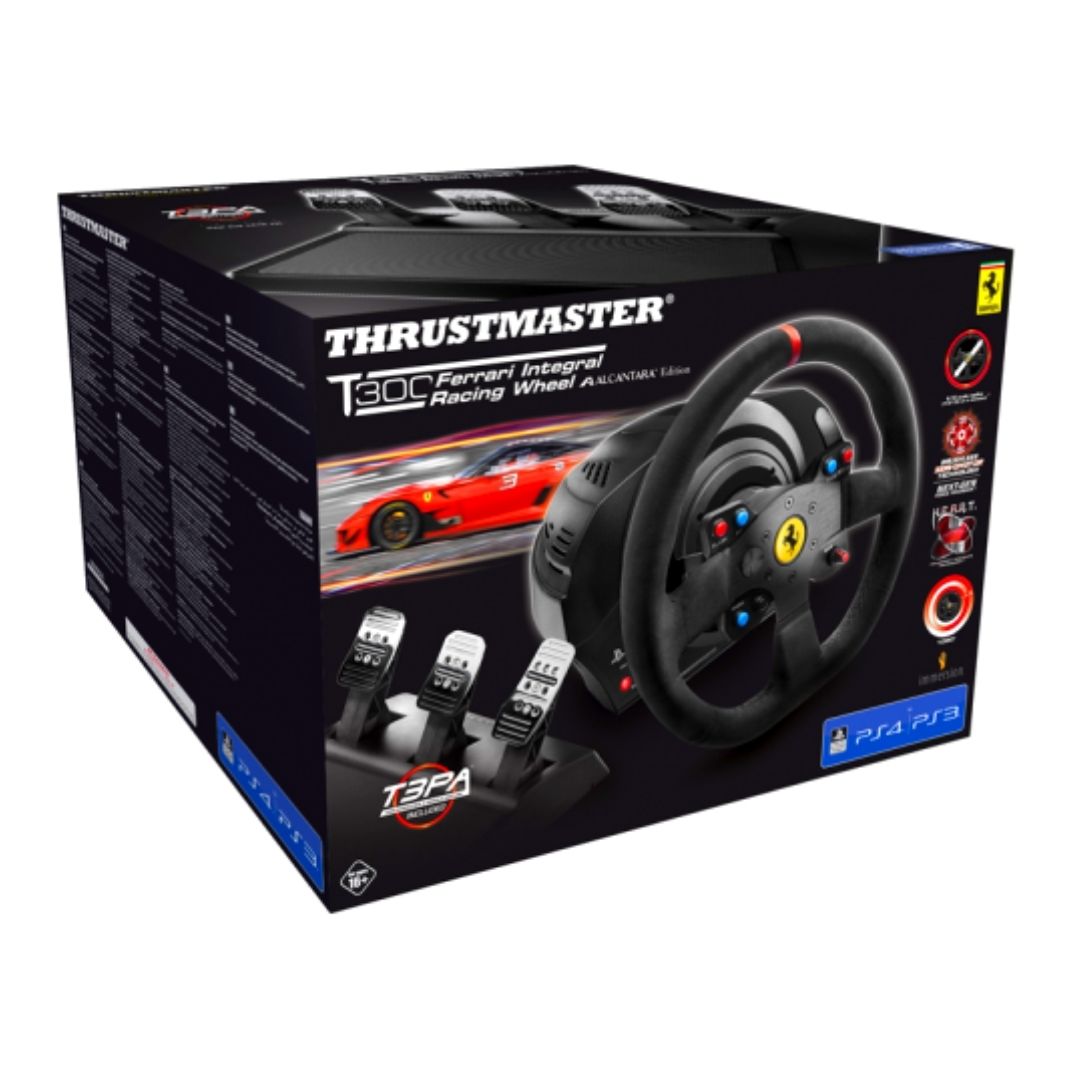 Thrustmaster T300 Ferrari Integral Racing Wheel Alcantara Edition - Premium Racing Simulator for PS4, PS5 & PC - Perfect for Gran Turismo, F1 & Drift Racing Games