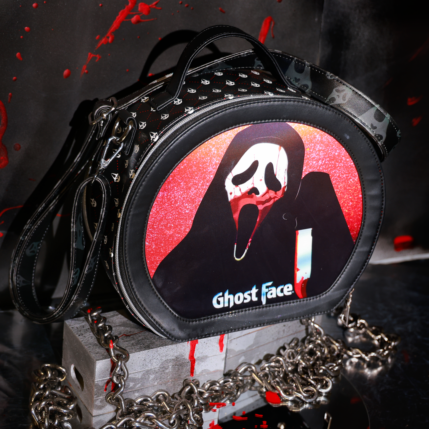 Ghost Face™ Lenticular Motion Bag - Halloween Cosplay, Horror Movie Merchandise & Scary Gift for Fans - Perfect for Costume Parties, Movie Nights & Collectors