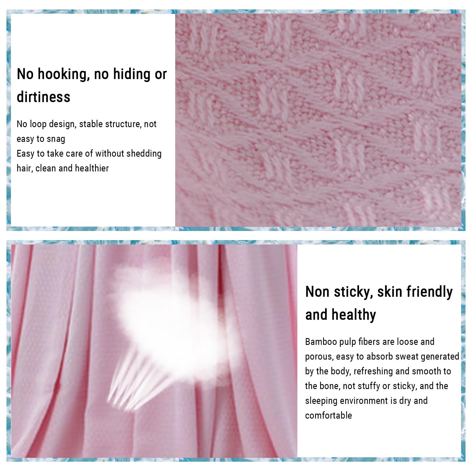 Cooling Blanket for Hot Sleepers - Air Conditioning Quilt & Lightweight Summer Comforter, Soft Skin-Friendly Ice Blanket for All Seasons (Pink, 39.37x35.43in) - Perfect for Night Sweats, Hot Flashes & Summer Nights