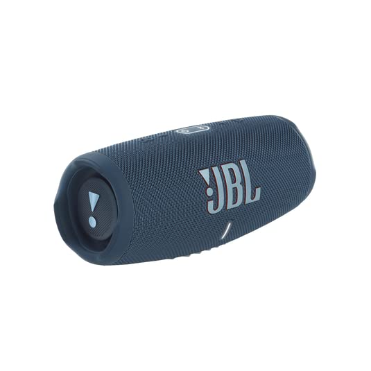 JBL Charge 5 Waterproof Bluetooth Speaker with Built-in Power Bank - Portable Wireless Speaker for Outdoor, Beach, Pool Party & Travel - Includes gSport Carbon Fiber Case (Blue)