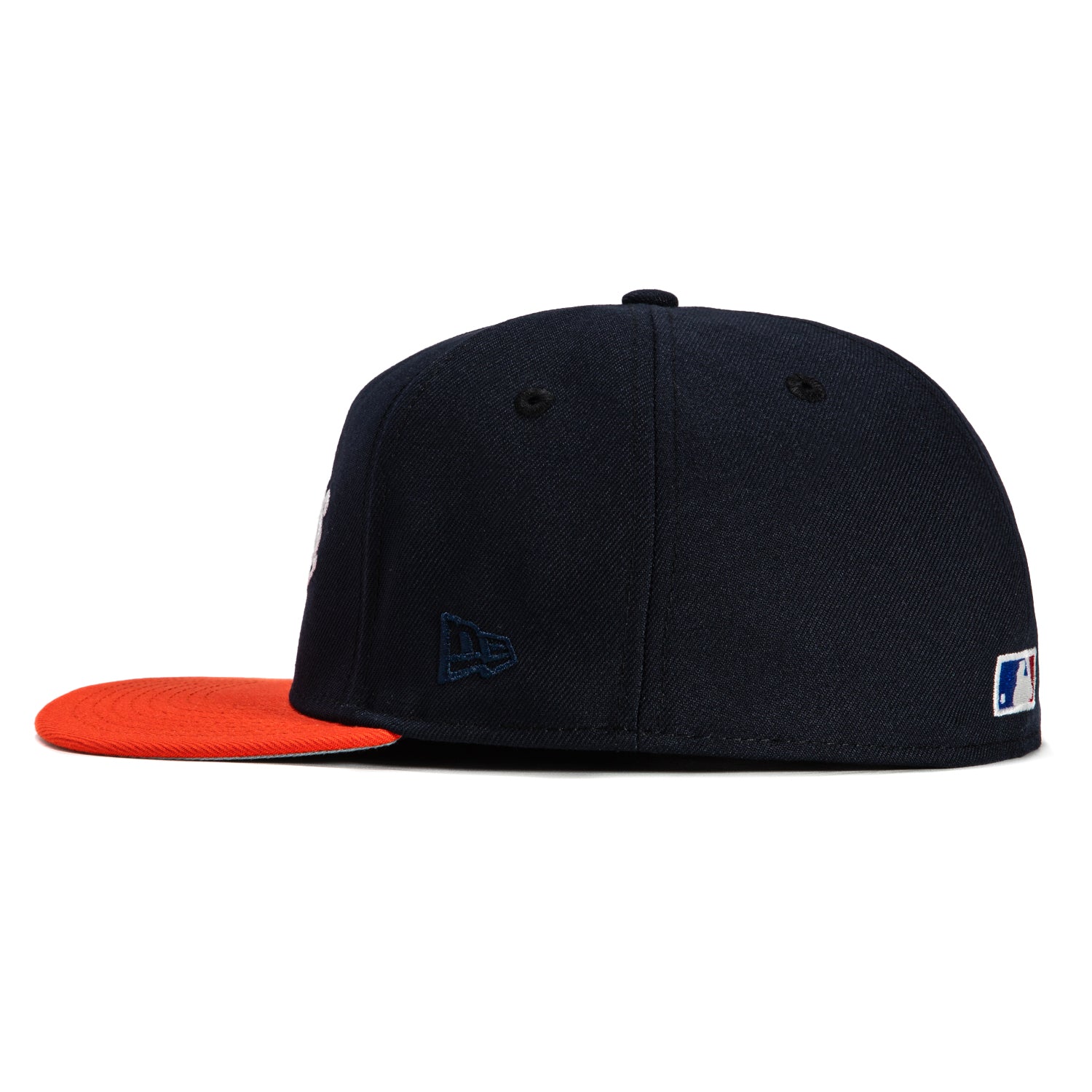New Era 59Fifty A-Frame Glow Chain Stitch Houston Astros 2022 World Series Patch Baseball Cap - Navy & Orange - Official MLB Licensed Hat for Fans & Collectors - Perfect for Games, Tailgating & Sports Events