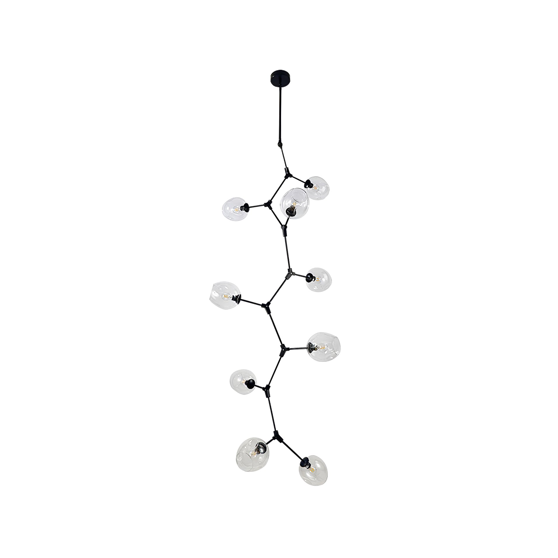 Modern Bifurcation Bubble Chandeliers - Elegant Crystal Glass Pendant Lighting Fixture for Dining Room, Living Room, or Bedroom Decor