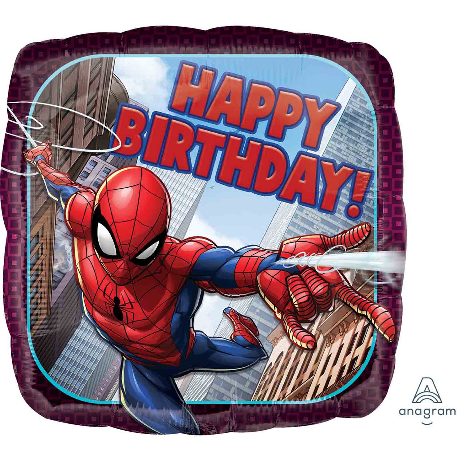 45cm Standard HX Spider-Man Birthday Balloon - Perfect for Superhero Themed Parties, Kids Celebrations & Marvel Decorations