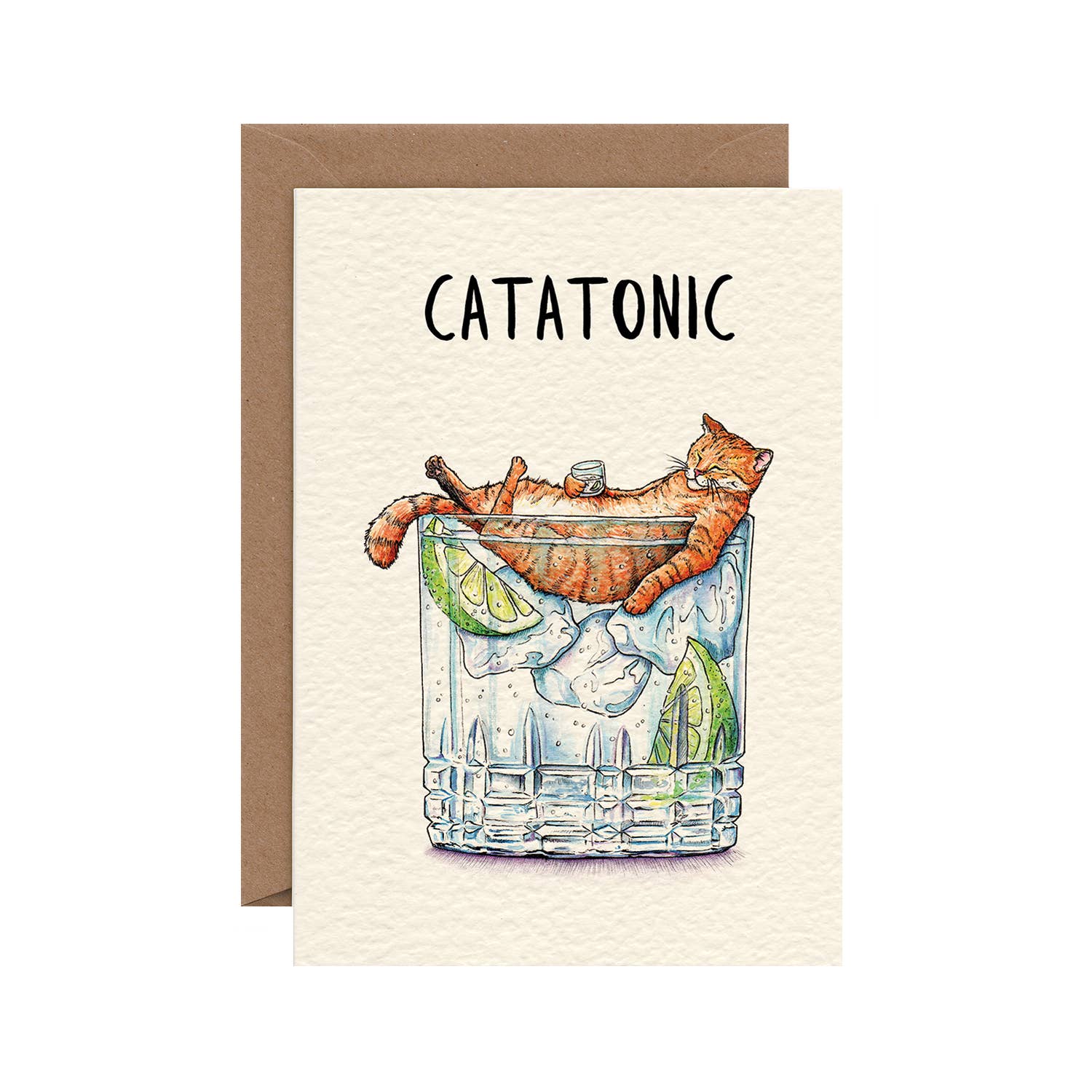 Funny Catatonic Greeting Card - Hilarious Cat Themed Birthday & Friendship Cards for Cat Lovers - Perfect for Birthdays, Anniversaries & Special Occasions
