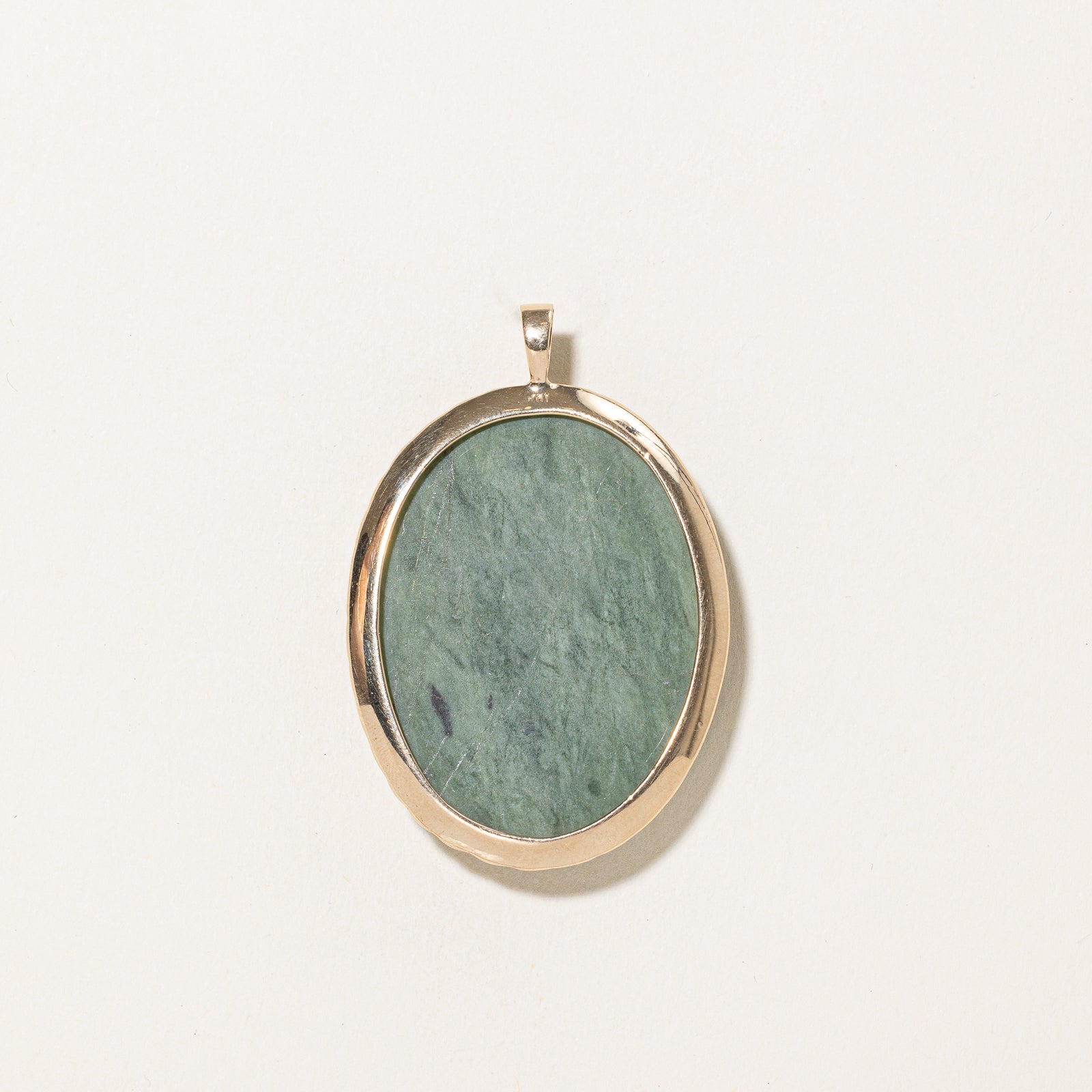 92.00ct Oval Cabochon Nephrite Jade Pendant - Natural Green Gemstone Jewelry for Women - Perfect for Necklaces, Gift Giving & Spiritual Healing