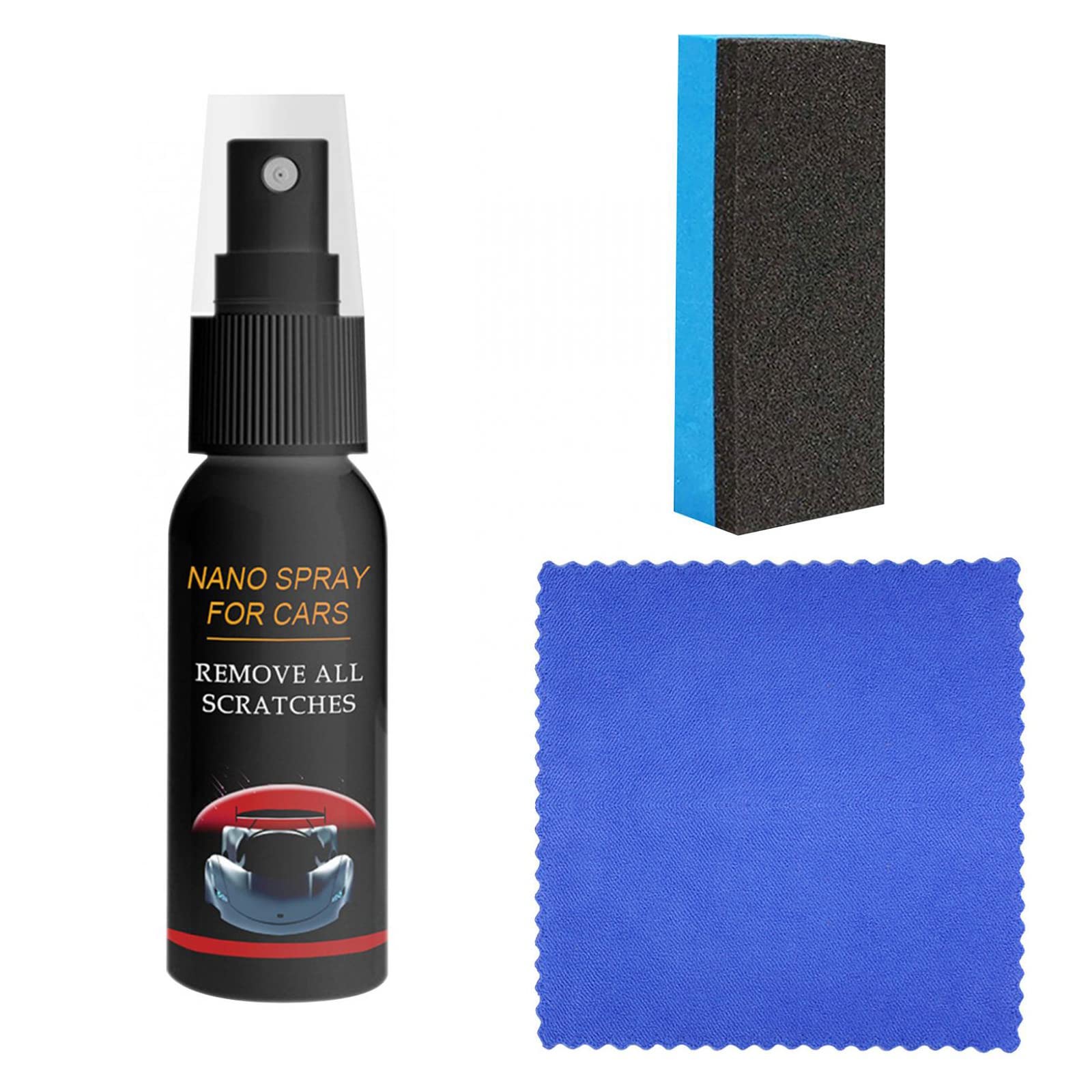 Nano Car Scratch Repair Spray - Fast & Portable Scratch Removal for All Car Body Types (30ML) | Perfect for Quick Touch-Ups, DIY Car Detailing & Minor Scratch Repair at Home or On-the-Go