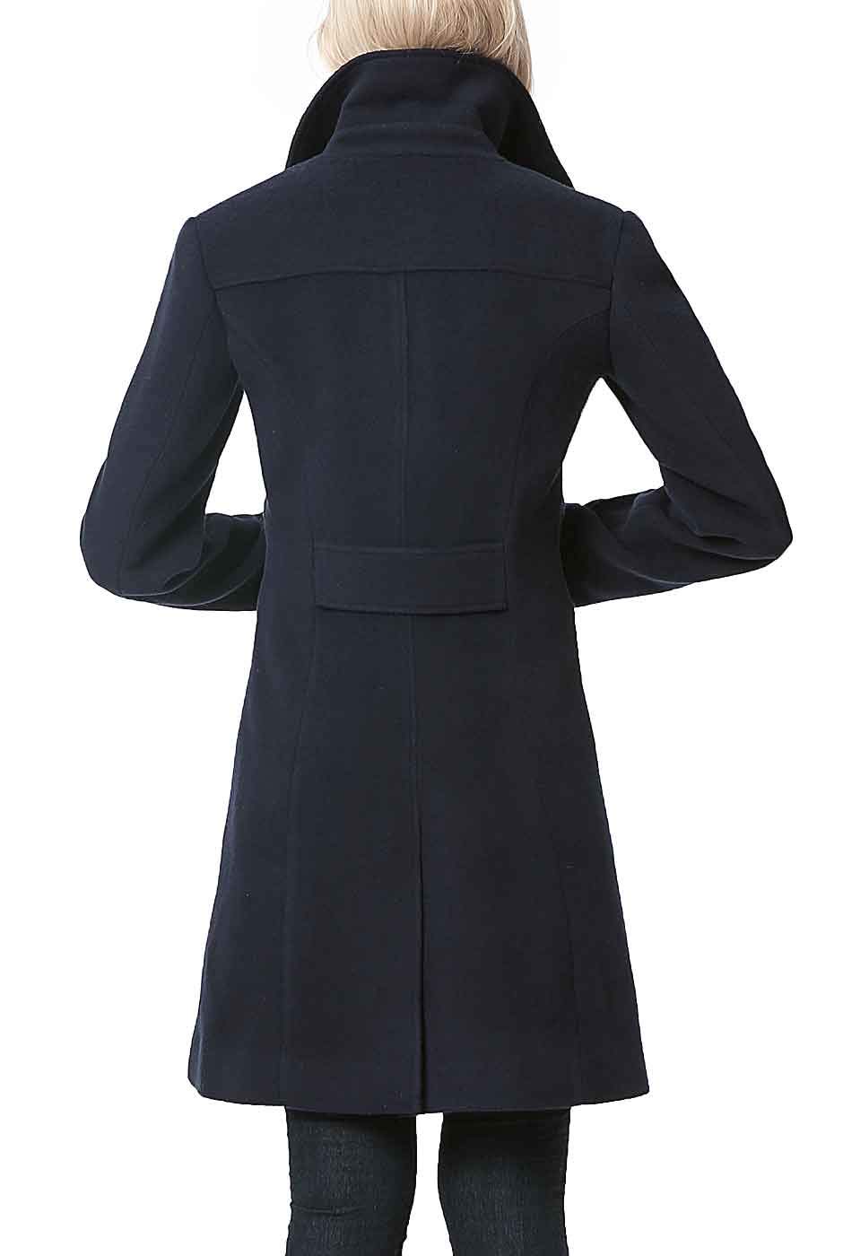 BGSD Women's Anna Wool Blend Walking Coat - Warm Winter Trench Coat for Outdoor Activities (Plus Size & Petite Available) | Perfect for Hiking, Traveling and Daily Commute