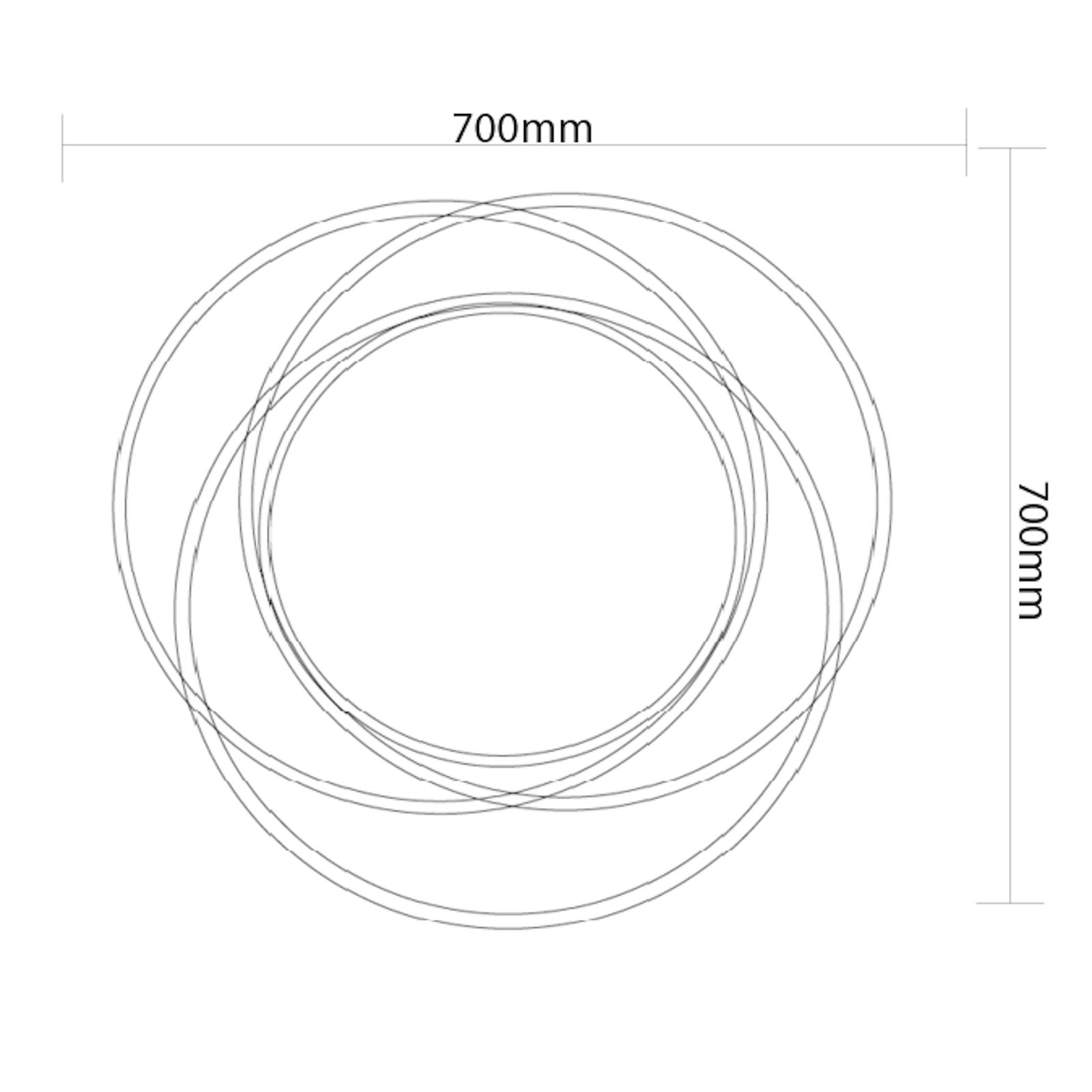Criterion Ava Mirror 700mm Ellipse Optical Design - Perfect for Bathroom Vanity, Dressing Room & Home Decor