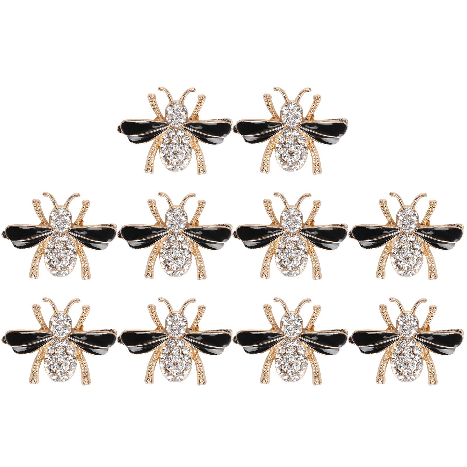 10pcs Zinc-Iron Alloy Shoe Buckles - Elegant Wedding Shoe Accessories for Brides, Hats & Party Footwear Decoration - Perfect for Weddings, Proms & Special Occasions