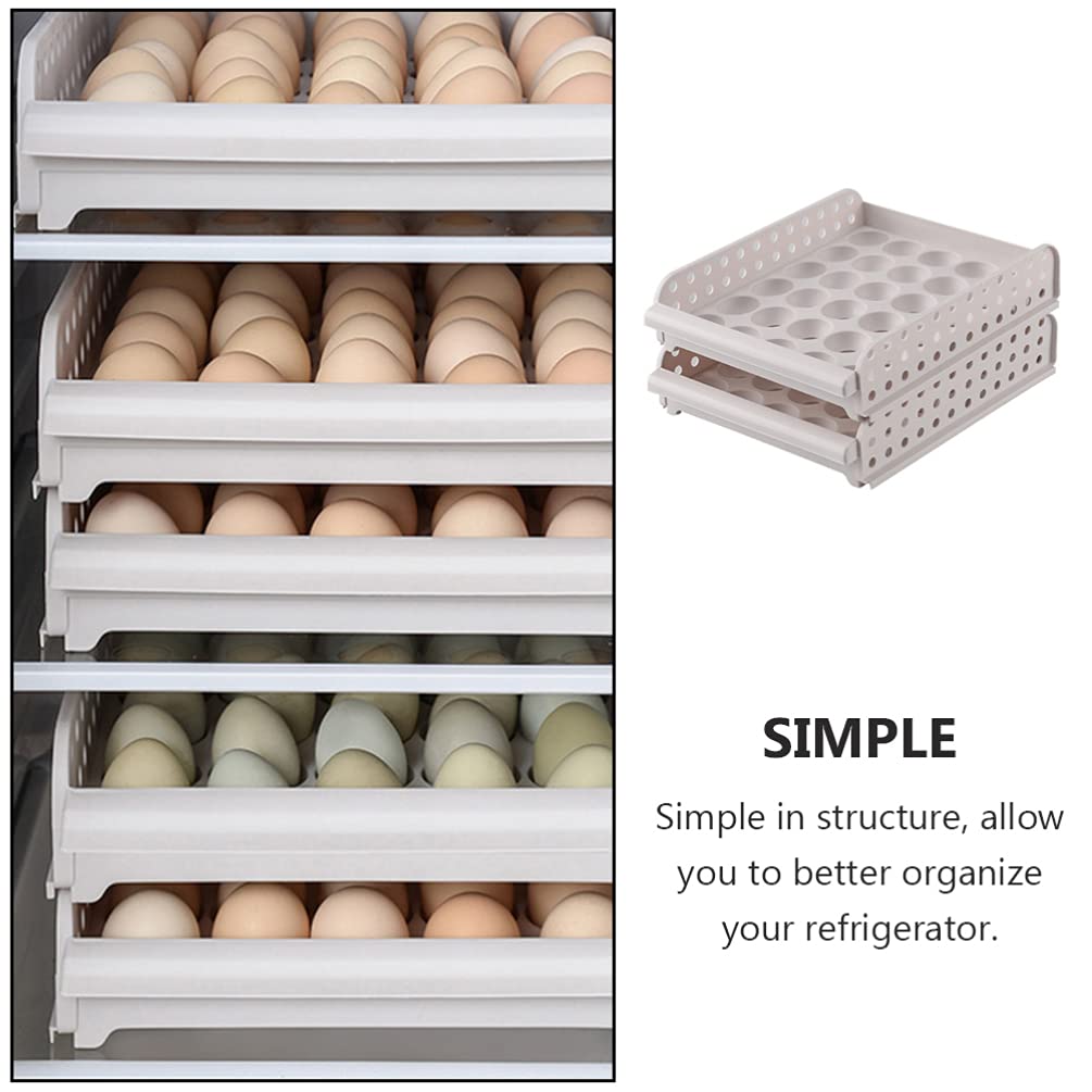 1pc Egg Storage Container - Practical Refrigerator Egg Holder with Grid Design for Freshness Keeper | Perfect for Kitchen, Fridge Organization & Farm Fresh Egg Storage