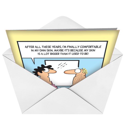 6026 Funny Birthday Card with Envelope - Unique Humorous Greeting Card for Friends & Family - Perfect for Birthdays, Celebrations & Special Occasions