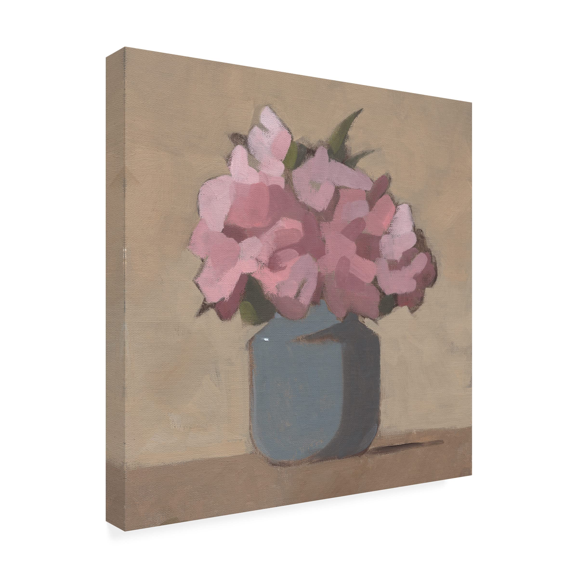Jacob Green 'Spring Vase II' Floral Canvas Wall Art Print - Modern Home Decor for Living Room, Bedroom & Office