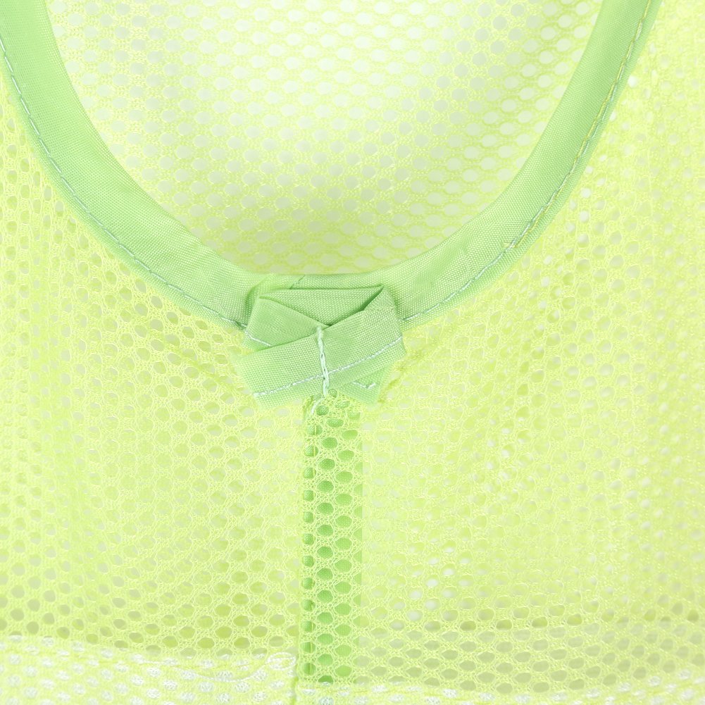 Multi-Purpose Hanging Mesh Storage Bag with Hanger - Perfect for Clothespins, Socks, Stockings, Bras & Underwear - Space-Saving Bathroom & Laundry Organizer (Green) | Ideal for Clothes Drying, Closet Organization & Small Item Storage