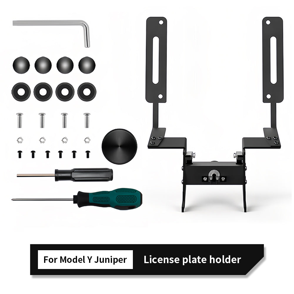 2025+ Tesla Model Y Juniper Anti-Theft License Plate Holder | No Drill Installation, Custom Fit (US & Canada Version) – Perfect for Secure Parking & Theft Prevention
