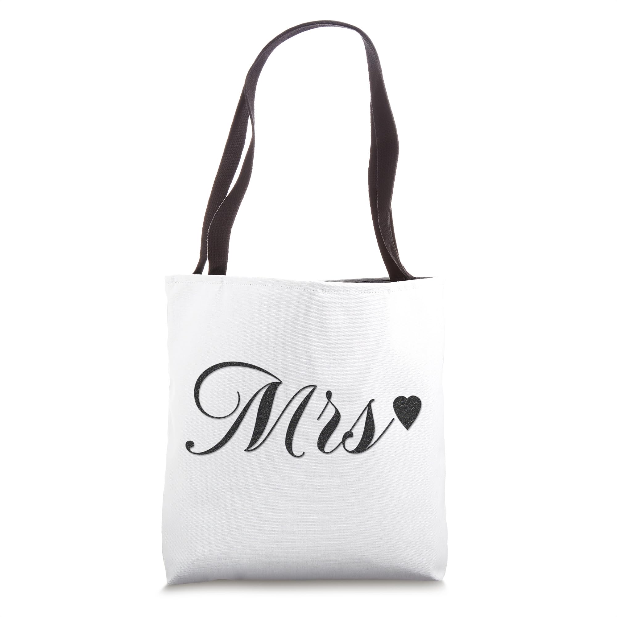 Mrs. Bridal Tote Bag - Elegant Wedding Gift for Bride, Beach Bachelorette Party - Perfect for Bridal Showers, Honeymoon & Wedding Day Essentials