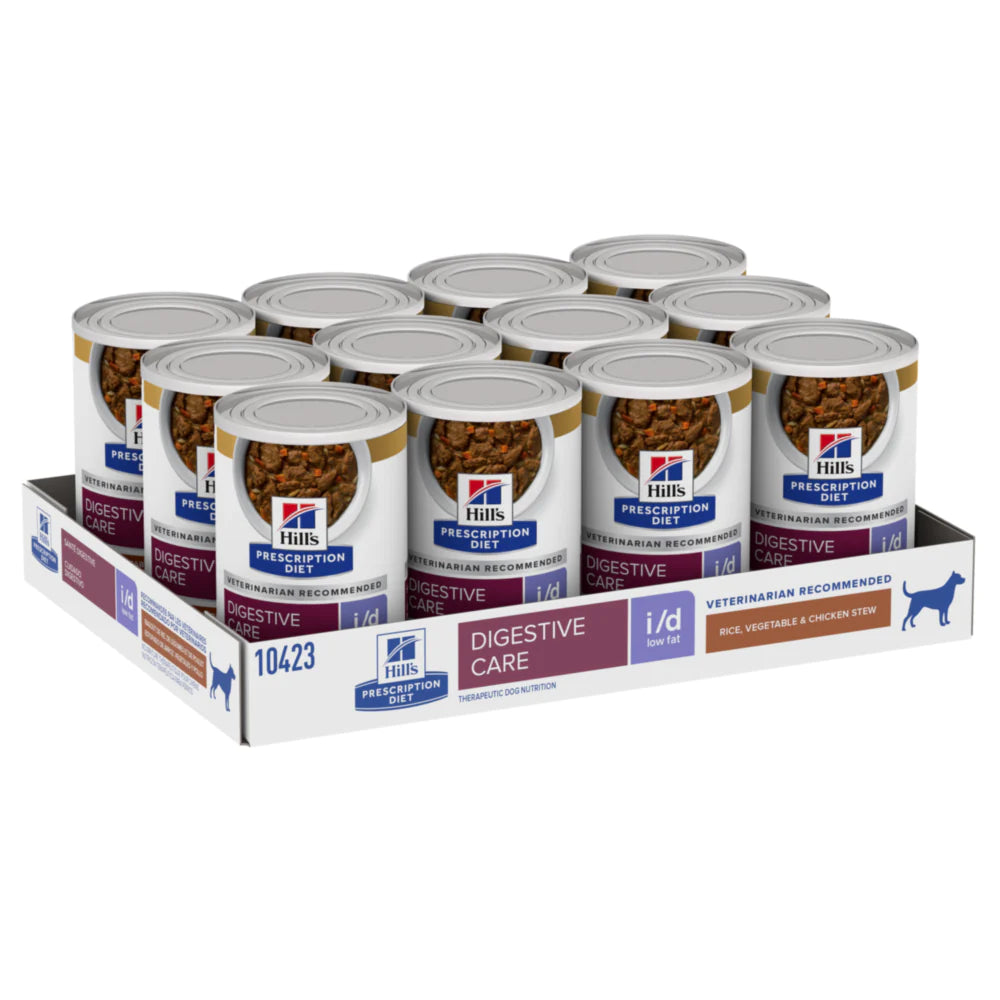 Hill's Science Diet Canine I/D Low Fat Chicken & Vegetable Stew - Digestive Care Dog Food for Sensitive Stomachs - Perfect for Post-Surgery Recovery & Weight Management