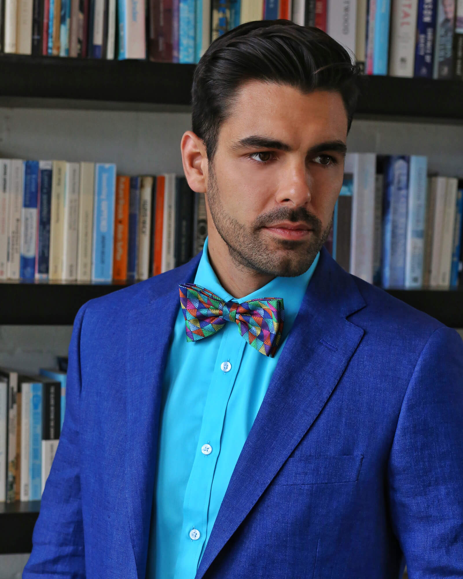 DÉCLIC Rainier Plain Shirt for Men - Lightweight Casual Button Down Shirt in Aqua Blue - Perfect for Office, Travel and Outdoor Activities