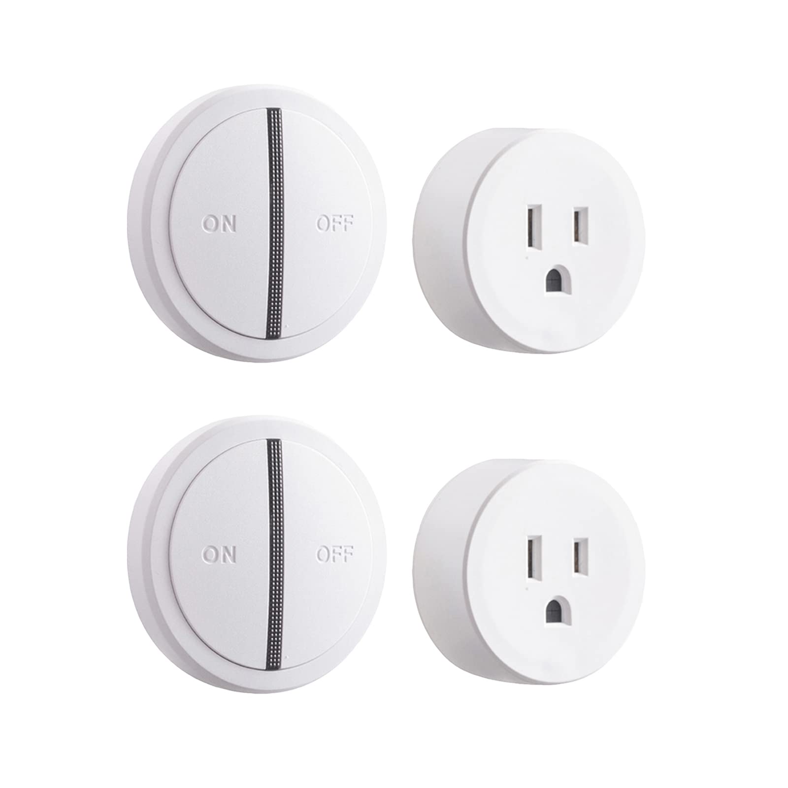 GREENCYCLE WiFi Smart Plug Outlet 2-Pack - Works with Alexa & Google Home, APP & Voice Control, Timer Function, FCC ETL Certified (White) - Perfect for Smart Home Automation, Remote Lighting Control & Energy Saving
