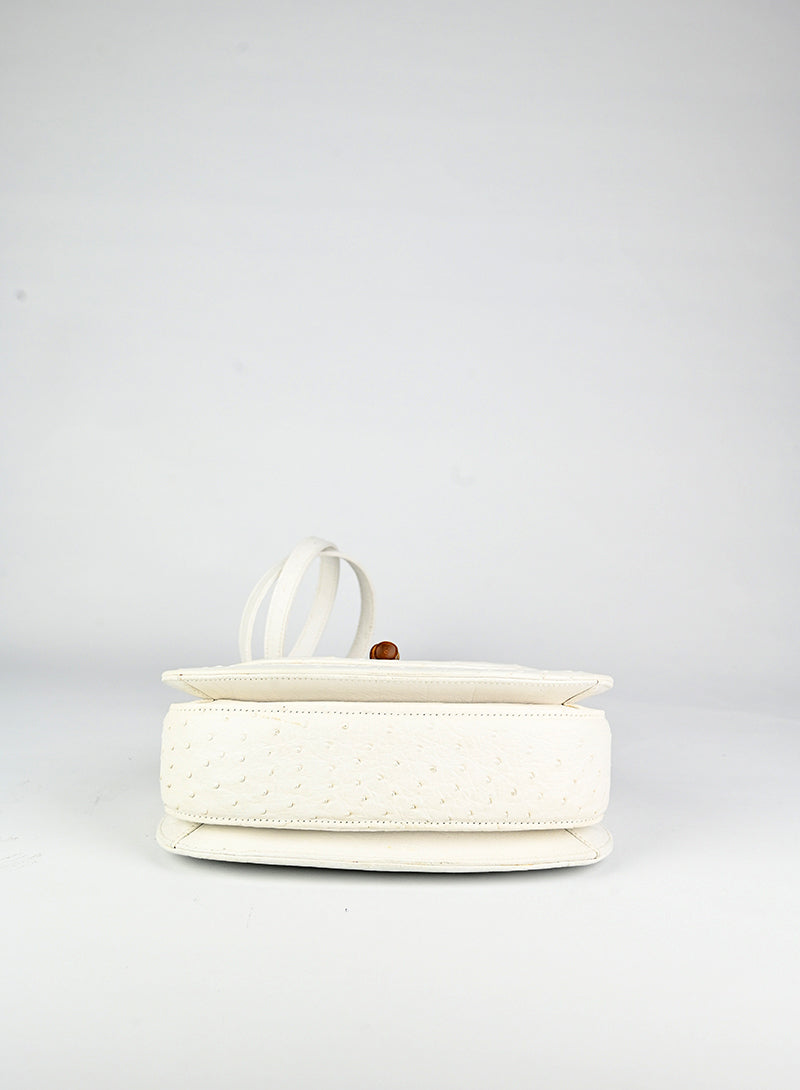 Authentic Gucci Bamboo Leather Handbag in White - Luxury Designer Tote for Women, Perfect for Office, Travel & Everyday Use
