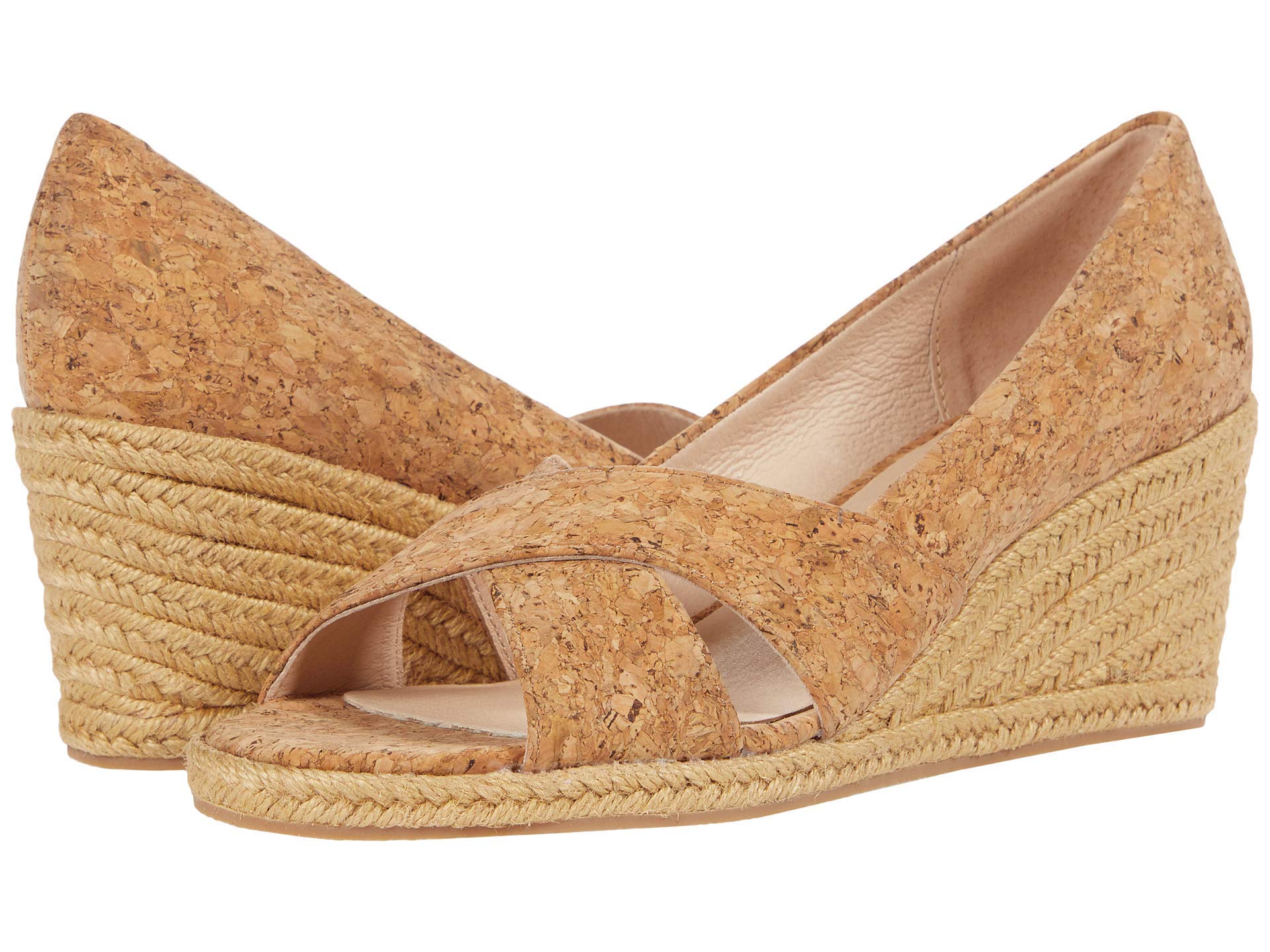 Jack Rogers Palmer Crisscross Wedge Espadrille Sandals - Women's Comfortable Summer Wedge Shoes for Beach, Vacation & Casual Outings