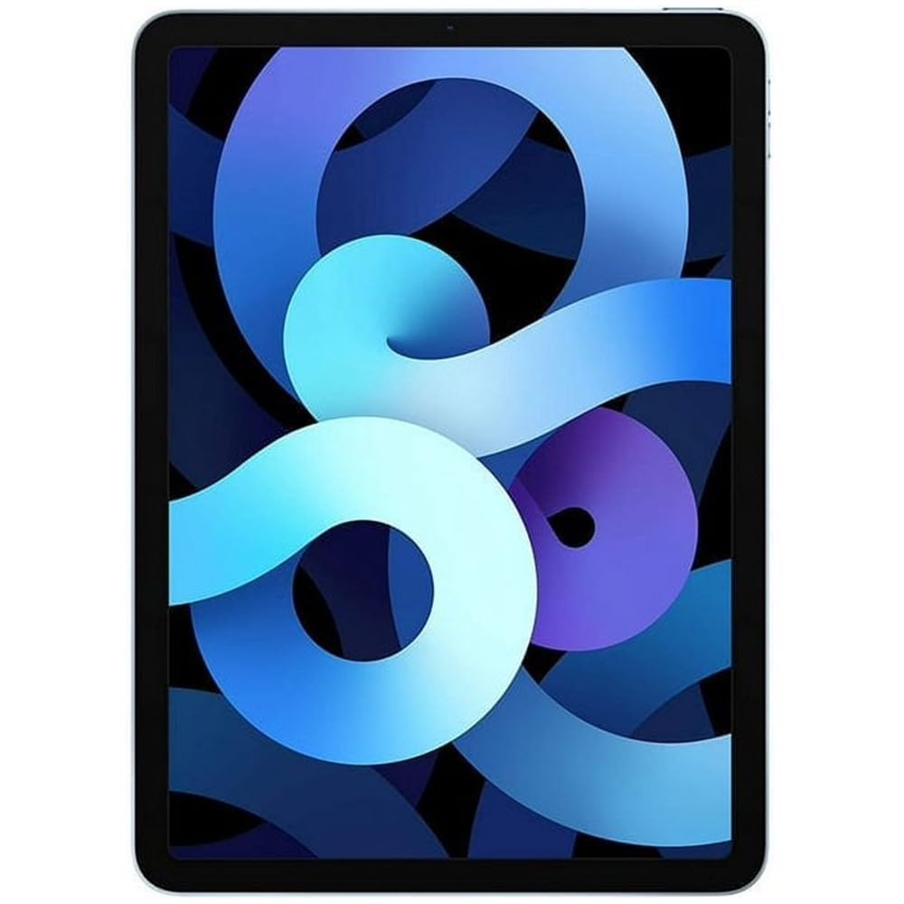 Apple iPad Air 4th Generation 64GB 10.9-inch Wi-Fi + 4G LTE Unlocked Tablet (Renewed Like New, Sky Blue) - Perfect for Work, Study & Entertainment on the Go